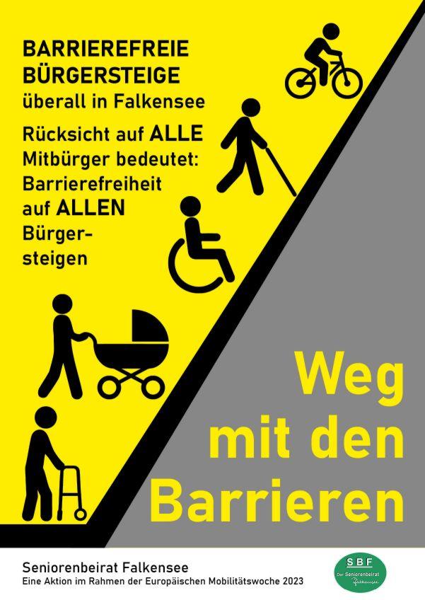 Poster Barrieren Überwinden 
