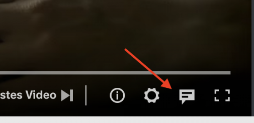 Mediathek Einstellung von Untertitel oder Gebärdensprache