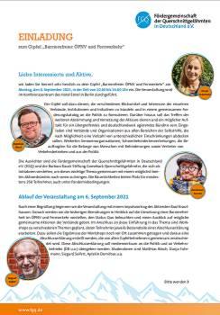 Einladung Gipfel Barrierefreiheit im ÖPNV und im Fernverkehr