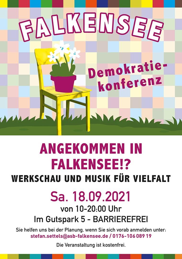 Flyer Demokratiekonferenz 2021
